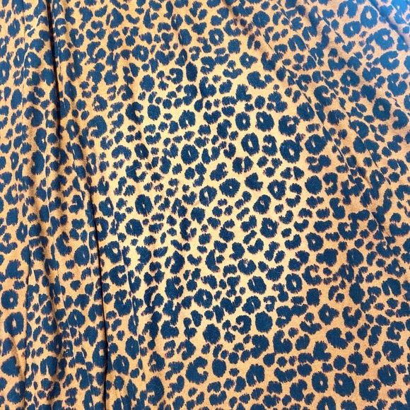 Kiyonna Brown & Black Cheetah Print Midi Dress With Ruching On The Sleeve 14-16 - Picture 7 of 13